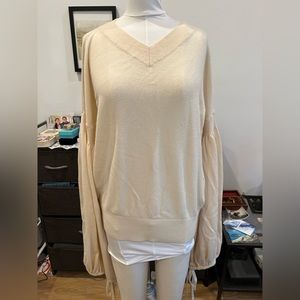 Zimmerman cream wool ribbon sweater